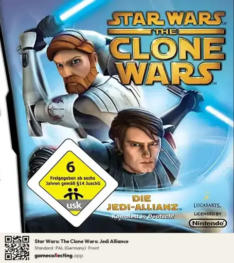 Star Wars: The Clone Wars: Jedi Alliance Nintendo DS, Germany box front
