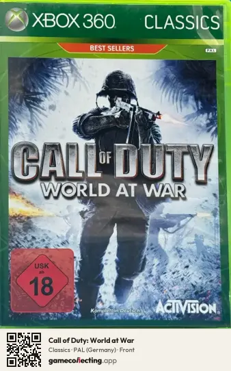 Call of Duty: World at War Xbox 360, Germany box front