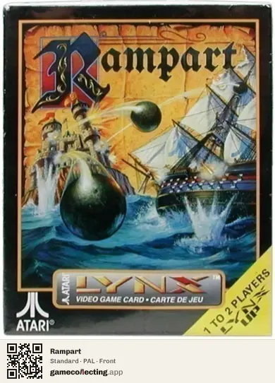 Rampart Atari Lynx, PAL box front