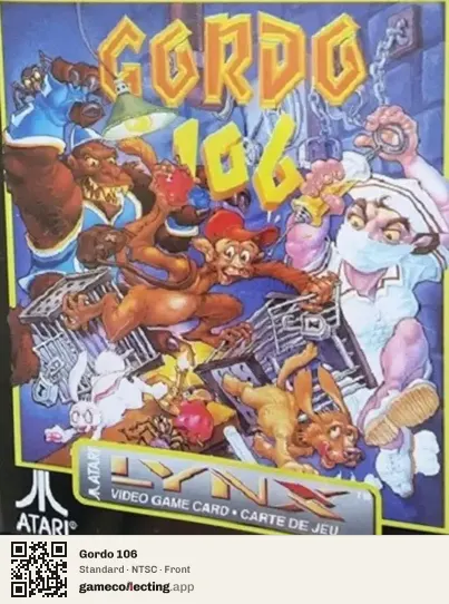 Gordo 106 Atari Lynx, NTSC box front