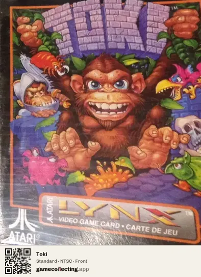 Toki Atari Lynx, NTSC box front