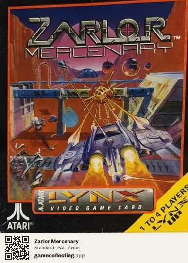 Zarlor Mercenary Atari Lynx, PAL box front