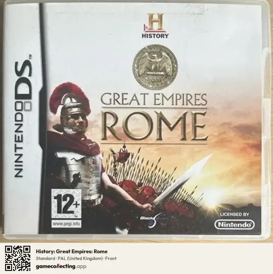 History: Great Empires: Rome Nintendo DS, United Kingdom box front