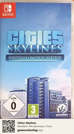 Cities: Skylines Nintendo Switch, Germany box front