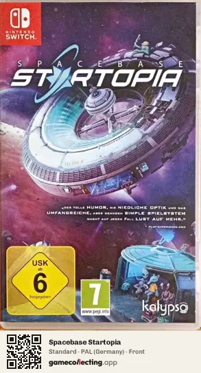 Spacebase Startopia Nintendo Switch, Germany box front