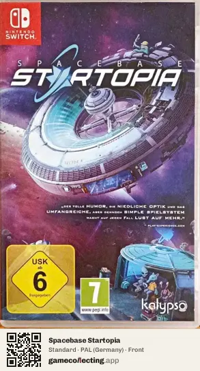 Spacebase Startopia Nintendo Switch, Germany box front