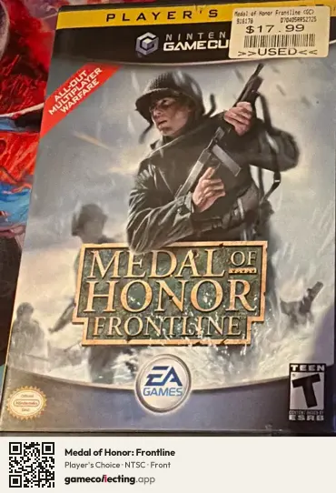 Medal of Honor: Frontline Nintendo GameCube, NTSC box front