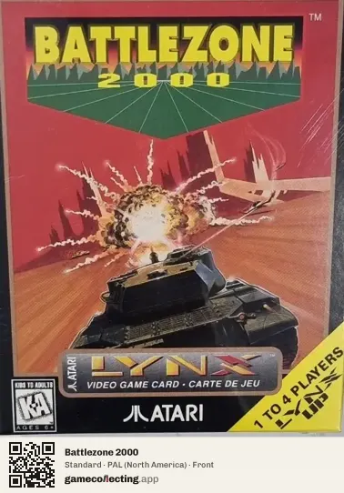 Battlezone 2000 Atari Lynx, North America box front
