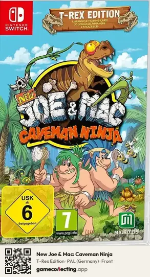 New Joe & Mac: Caveman Ninja Nintendo Switch, Germany box front