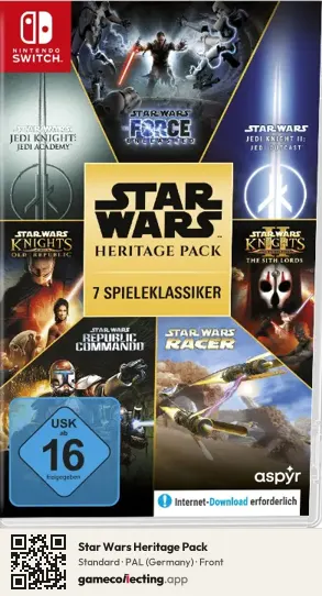 Star Wars Heritage Pack Nintendo Switch, Germany box front