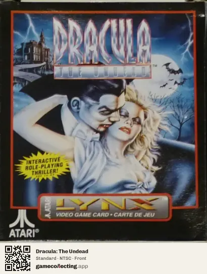 Dracula: The Undead Atari Lynx, NTSC box front