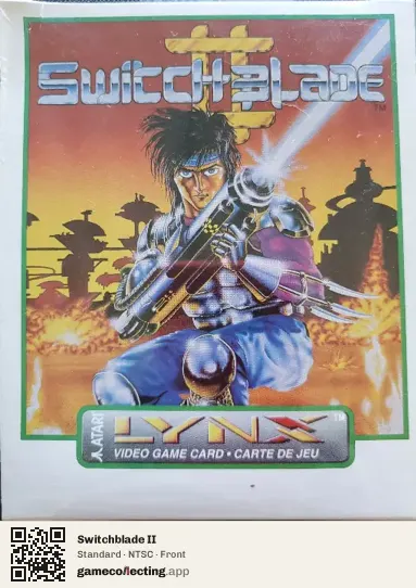 Switchblade II Atari Lynx, NTSC box front
