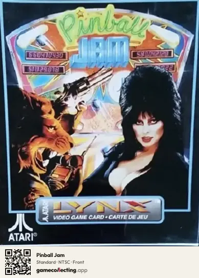Pinball Jam Atari Lynx, NTSC box front