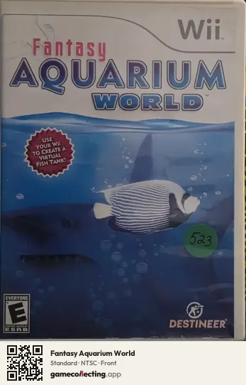 Fantasy Aquarium World Nintendo Wii, NTSC box front