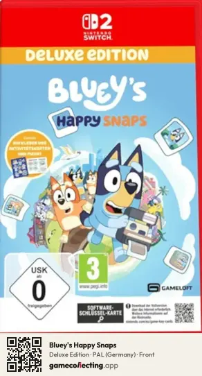 Bluey's Happy Snaps Nintendo Switch 2, Germany box front