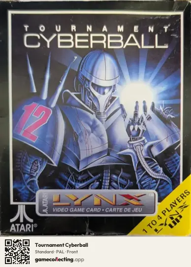 Tournament Cyberball Atari Lynx, PAL box front