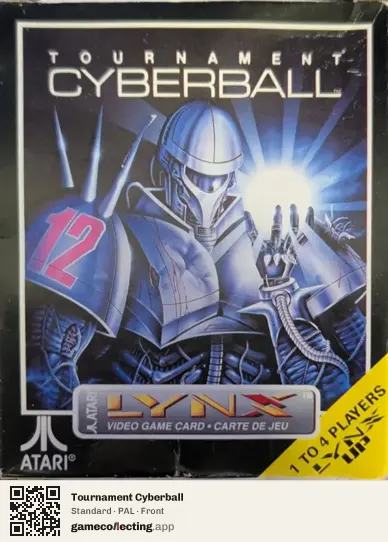 Tournament Cyberball Atari Lynx, PAL box front