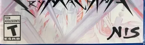 Crymachina, the ESRB box on its front