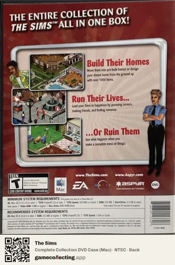 The Sims Computer, NTSC box back