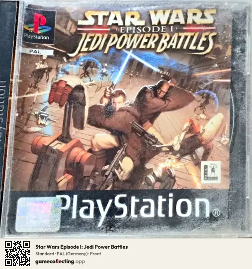 Star Wars Episode I: Jedi Power Battles PlayStation, Germany box front