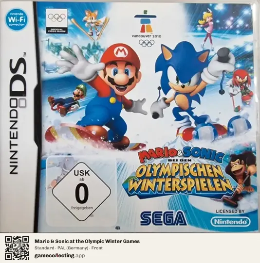 Mario & Sonic at the Olympic Winter Games Nintendo DS, Germany box front