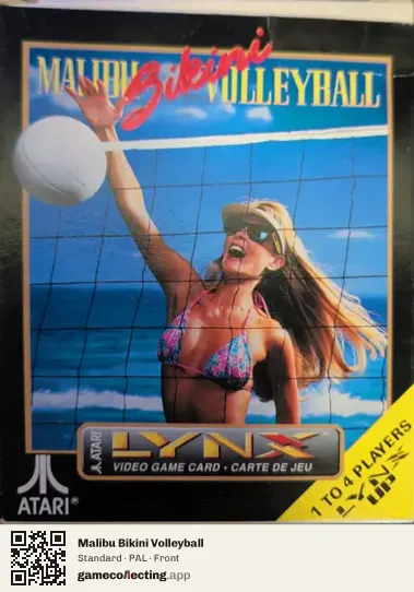 Malibu Bikini Volleyball Atari Lynx, PAL box front
