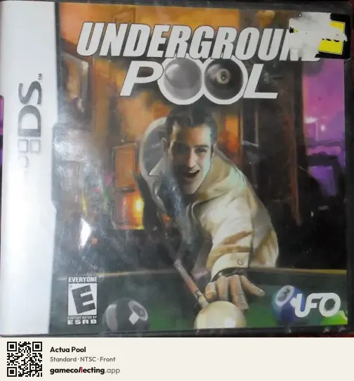 Actua Pool Nintendo DS, NTSC box front