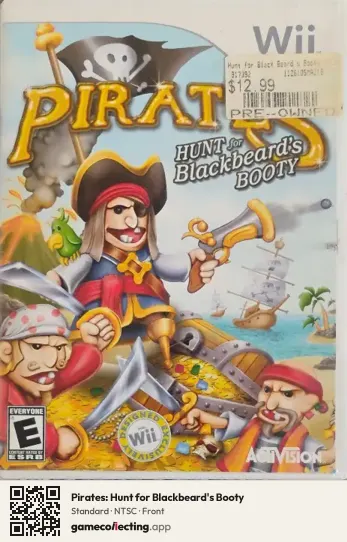 Pirates: Hunt for Blackbeard's Booty Nintendo Wii, NTSC box front