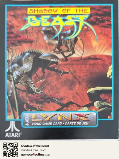 Shadow of the Beast Atari Lynx, PAL box front