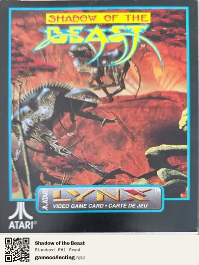 Shadow of the Beast Atari Lynx, PAL box front