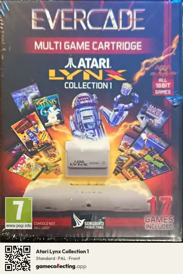 Atari Lynx Collection 1 Evercade, PAL box front