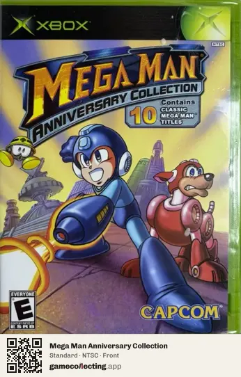 Mega Man Anniversary Collection Xbox, NTSC box front