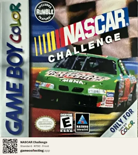 NASCAR Challenge Game Boy Color, NTSC box front