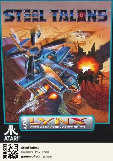 Steel Talons Atari Lynx, PAL box front