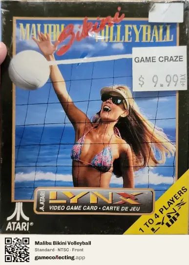 Malibu Bikini Volleyball Atari Lynx, NTSC box front