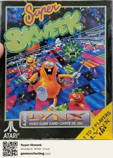 Super Skweek Atari Lynx, NTSC box front