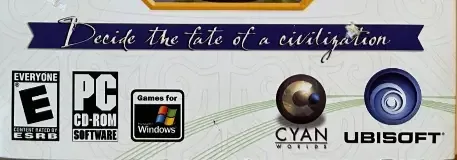 Myst V: End of Ages, the ESRB box on its front