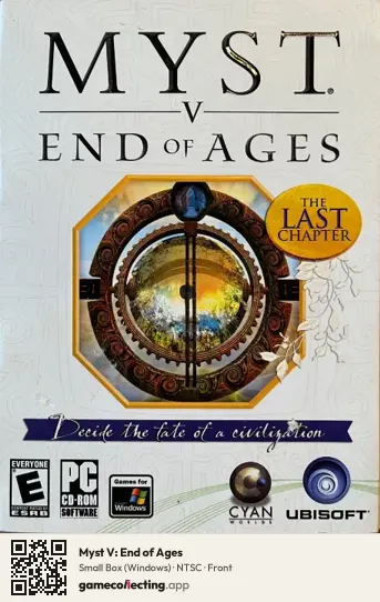 Myst V: End of Ages Computer, NTSC box front