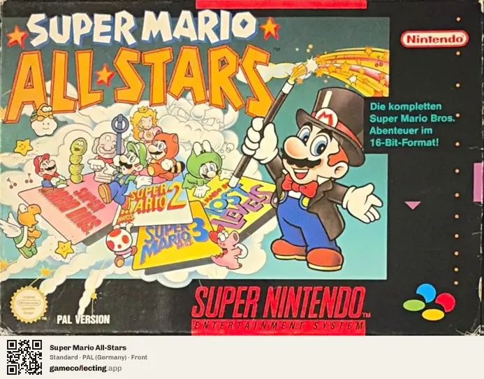 Super Mario All-Stars Super Nintendo Entertainment System, Germany box front