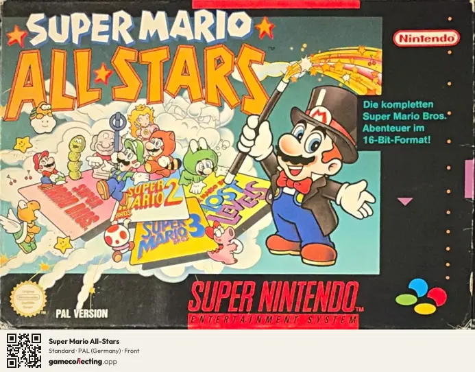 Super Mario All-Stars Super Nintendo Entertainment System, Germany box front
