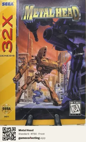 Metal Head Sega 32X, NTSC box front