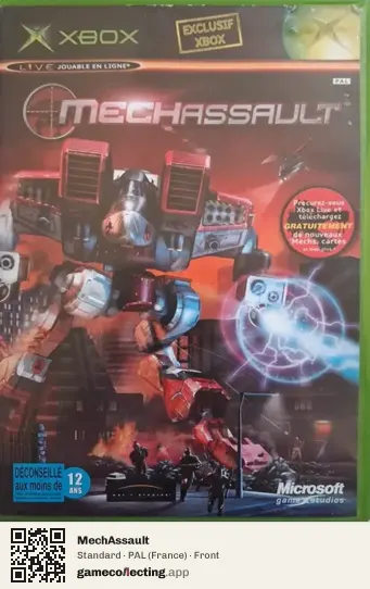 MechAssault Xbox, France box front