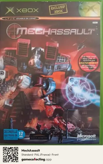 MechAssault Xbox, France box front