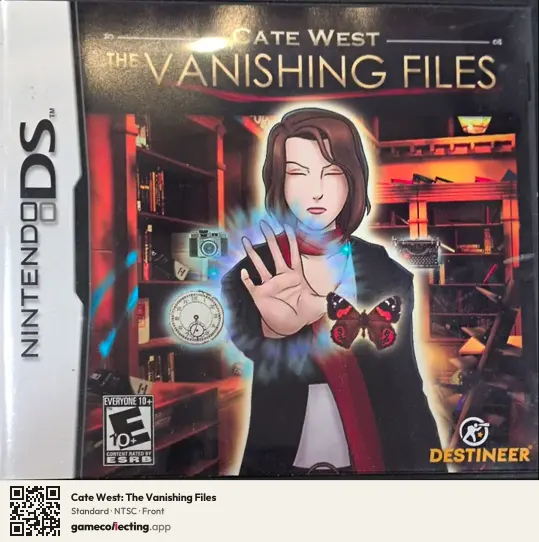 Cate West: The Vanishing Files Nintendo DS, NTSC box front