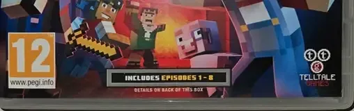 Minecraft: Story Mode, the USK square on its front
