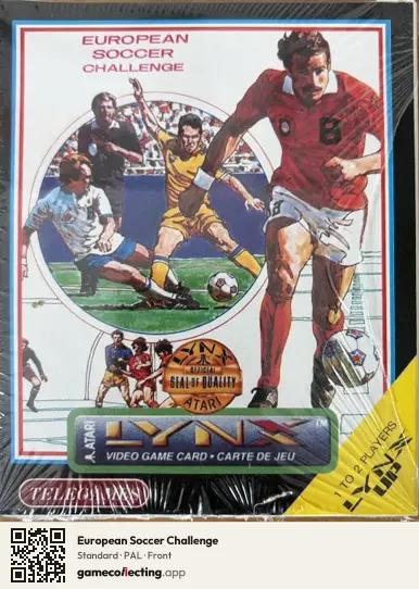 European Soccer Challenge Atari Lynx, PAL box front