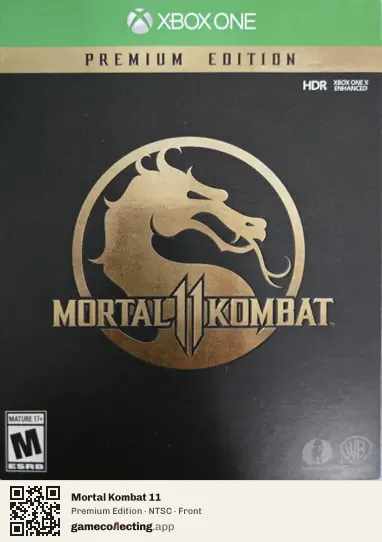 Mortal Kombat 11 Xbox One, NTSC box front