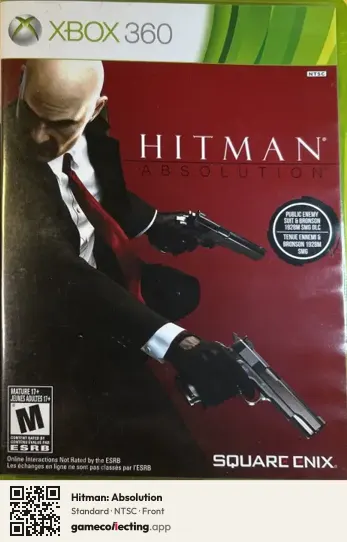 Hitman: Absolution Xbox 360, NTSC box front