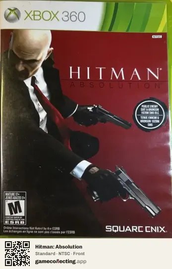 Hitman: Absolution Xbox 360, NTSC box front