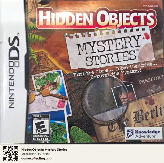 Hidden Objects: Mystery Stories Nintendo DS, NTSC box front